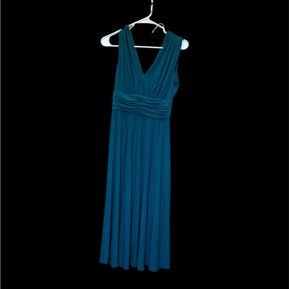 Suzi Chin Teal Maxi Dress